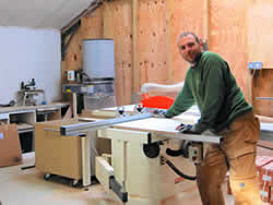 David Stanbridge in workshop